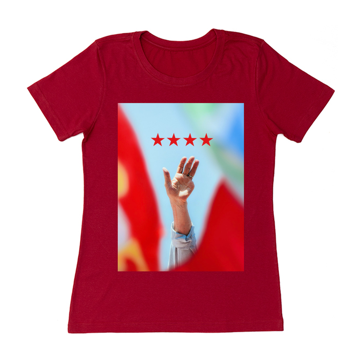 É Tetra BABY LOOK Vermelha